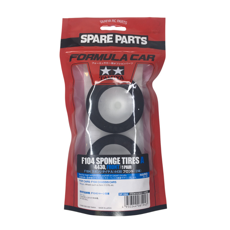 Pneus en mousse A (avant) - F104 - TAMIYA 51384