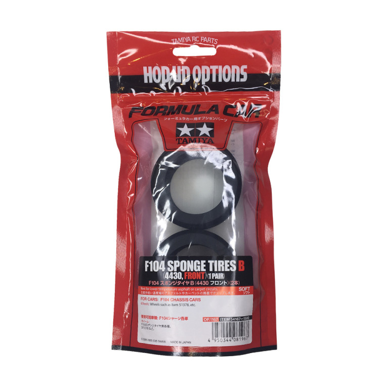 Pneus en mousse soft B (avant) - F104 - TAMIYA 54167