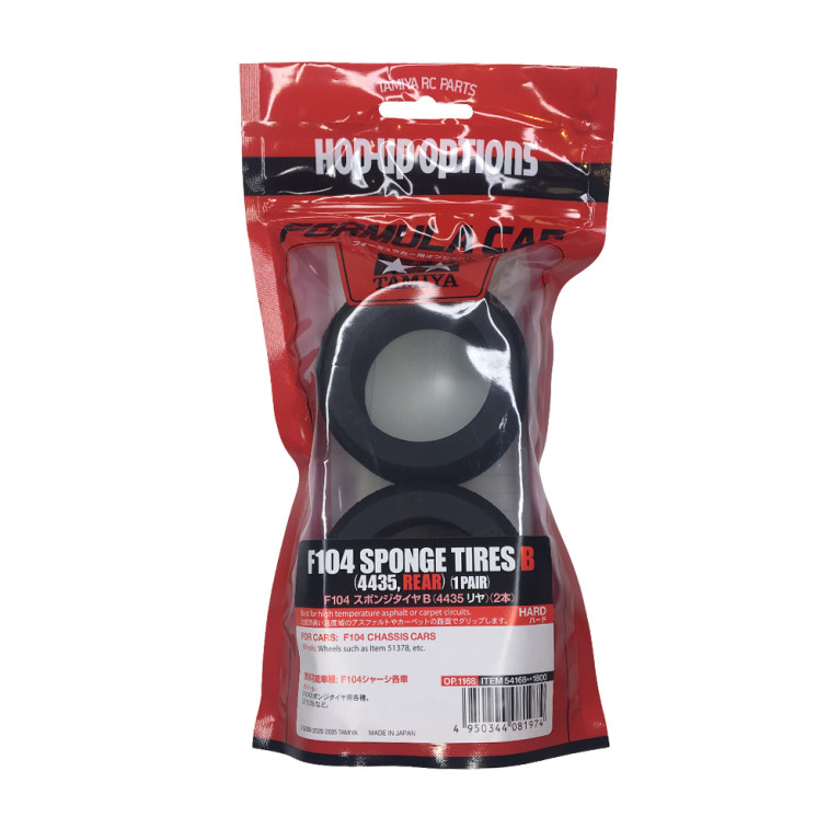 Pneus en mousse hard B (arrière) - F104 - TAMIYA 54168