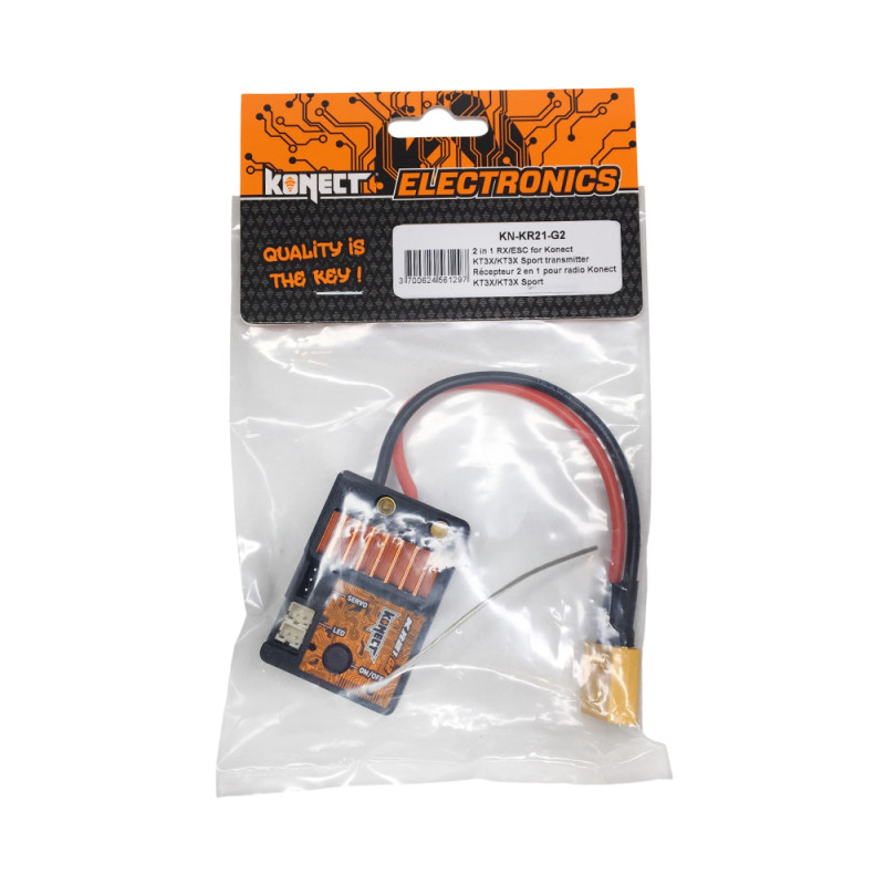 Récepteur variateur 2 en 1 - Radio KT3X/Sport - KONECT KN-KR21-G2