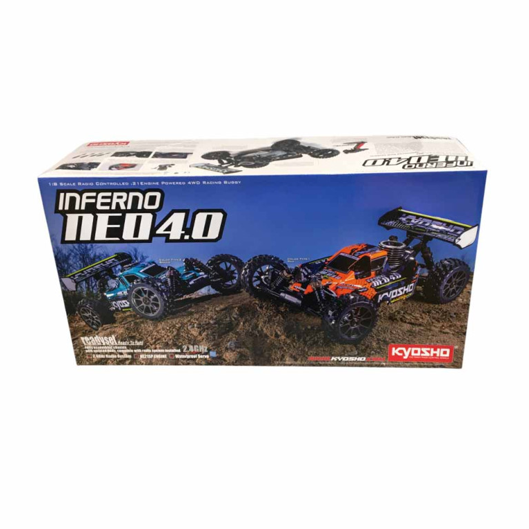Inferno NEO 4.0 Nitro Readyset 1/8 - Bleu - KYOSHO 33029T2