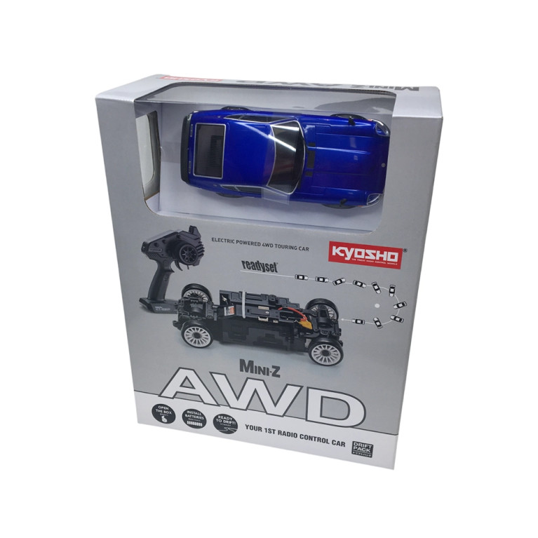 Mini-Z AWD Nissan Fairlady 240Z-L Bleu Métal - KYOSHO 32645MB