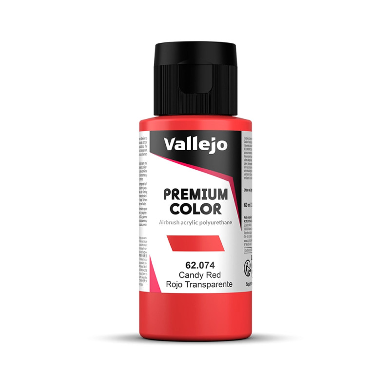 Rouge Transparent - 60ml Candy Premium Color - VALLEJO 62.074