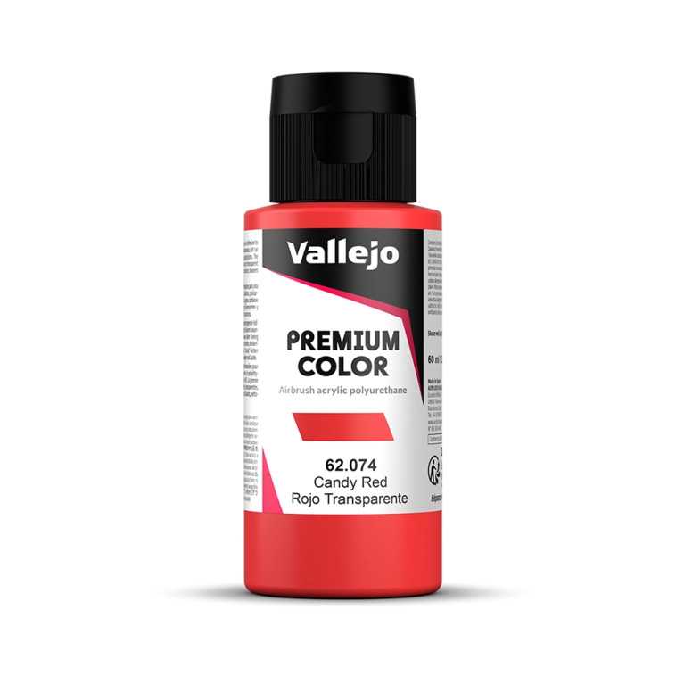 Rouge Transparent - 60ml Candy Premium Color - VALLEJO 62.074