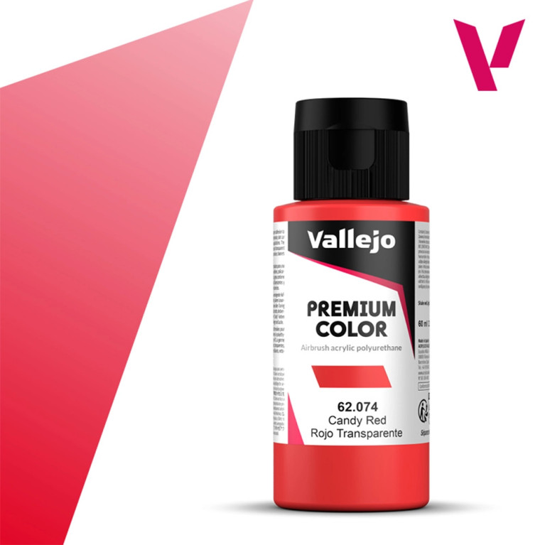 Rouge Transparent - 60ml Candy Premium Color - VALLEJO 62.074