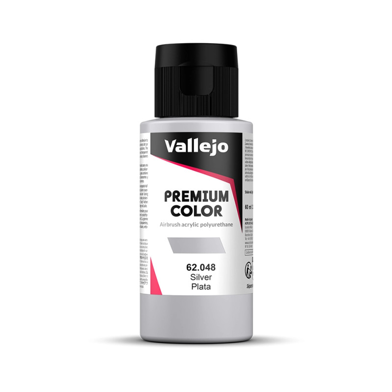 Argent - 60ml Metallic Premium Color - VALLEJO 62.048