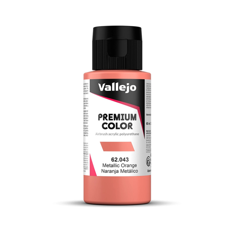 Orange Métallisé - 60ml Metallic Premium Color - VALLEJO 62.043