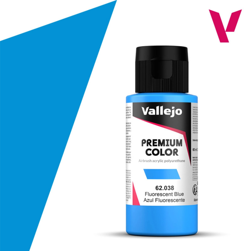 Bleu Fluo - 60ml Fluorescent Premium Color - VALLEJO 62.038