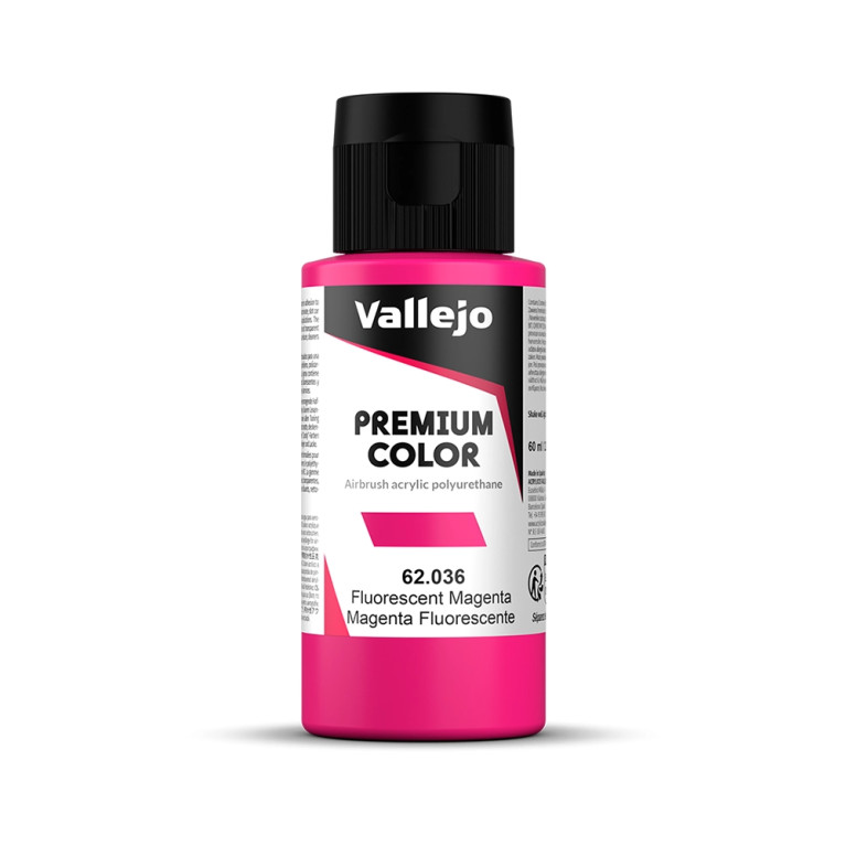 Magenta Fluo - 60ml Fluorescent Premium Color - VALLEJO 62.036