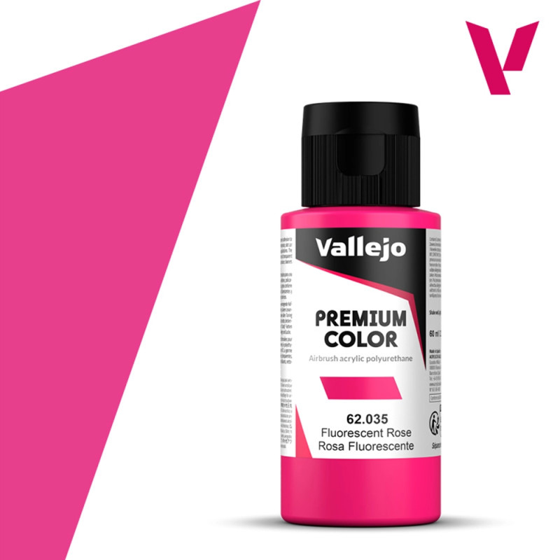 Rose Fluo - 60ml Fluorescent Premium Color - VALLEJO 62.035