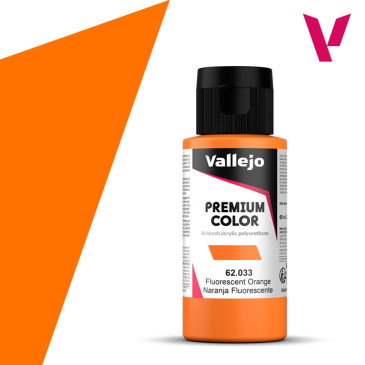 Orange Fluo - 60ml Fluorescent Premium Color - VALLEJO 62.033