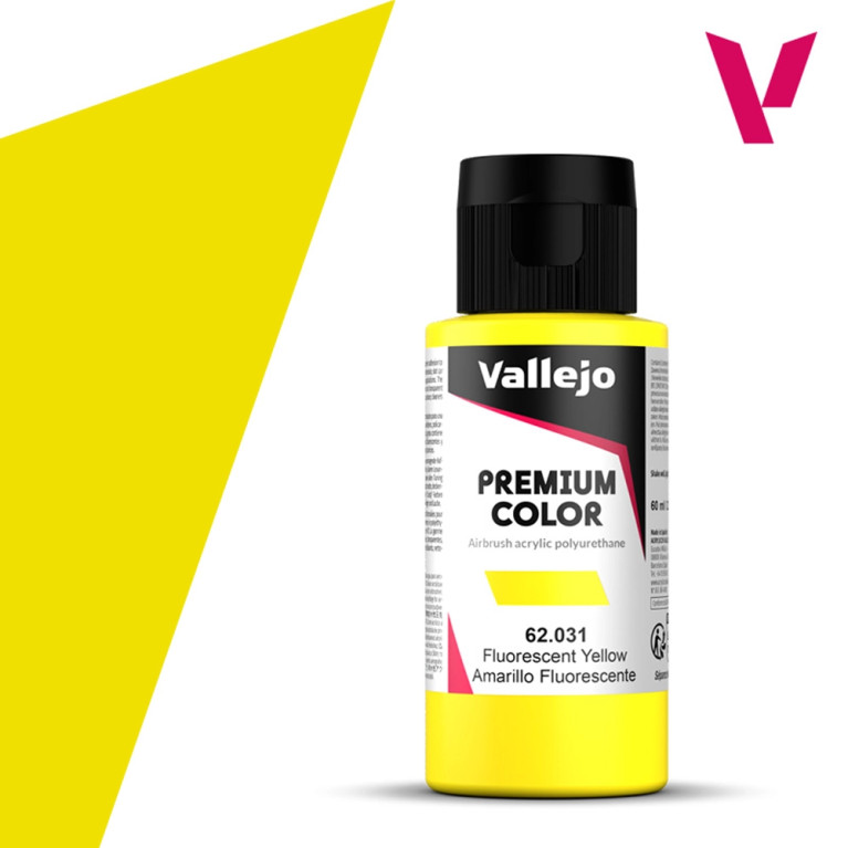 Jaune Fluo - 60ml Fluorescent Premium Color - VALLEJO 62.031