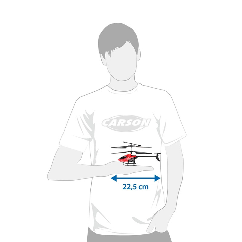 Hélicoptère Starter Tyrann 230 - Rouge - CARSON 500507199