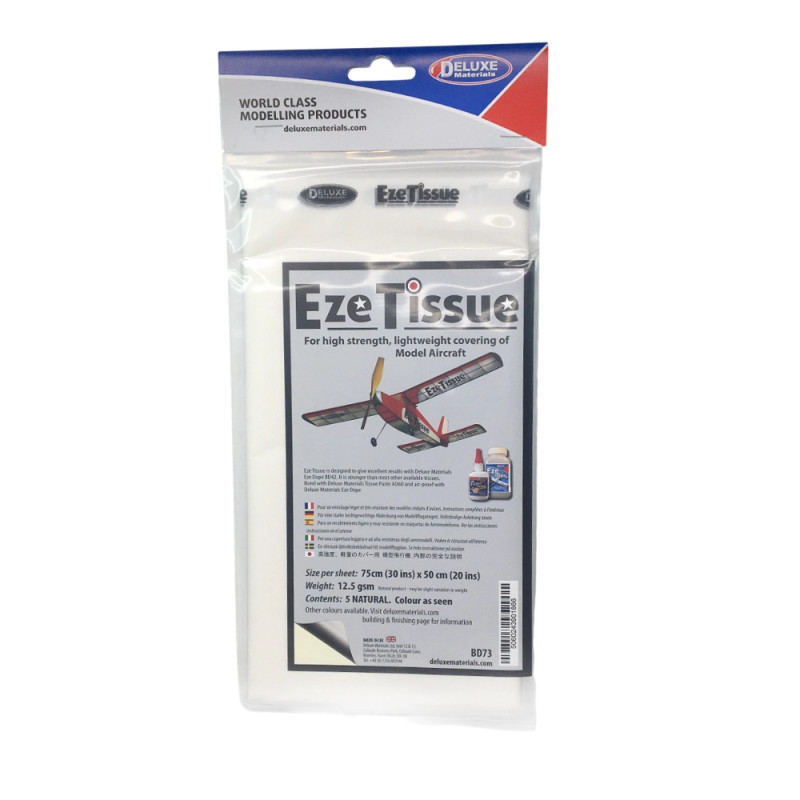 3 Feuilles de papier de soie - 75x50 cm - DELUXE MATERIALS BD73