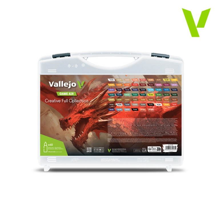 Malette peintures acryliques 60 teintes Game Air - VALLEJO 72185