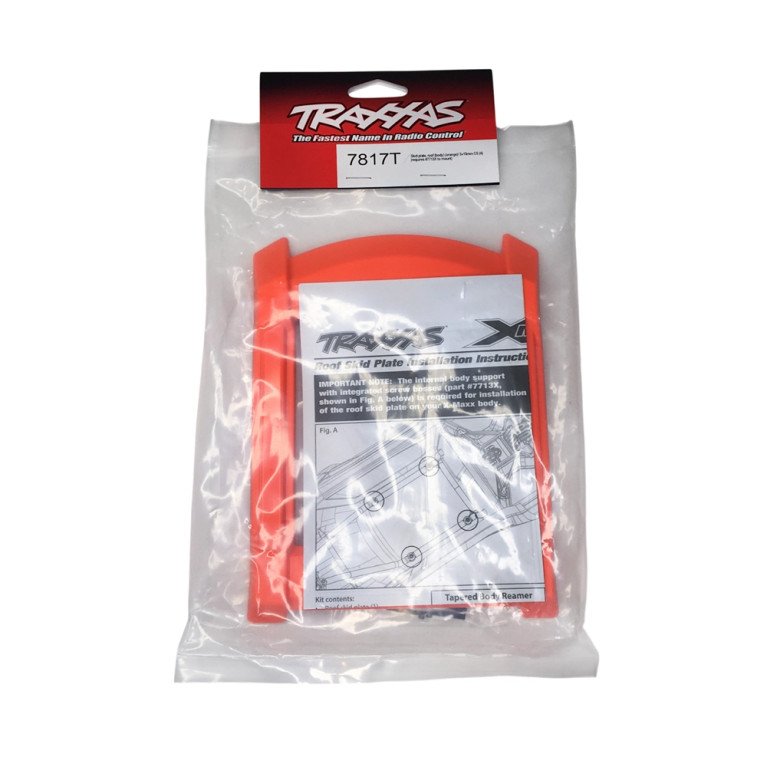 Plaque de protection de toit (Skid Plate) X-Maxx - Orange - TRAXXAS 7817T