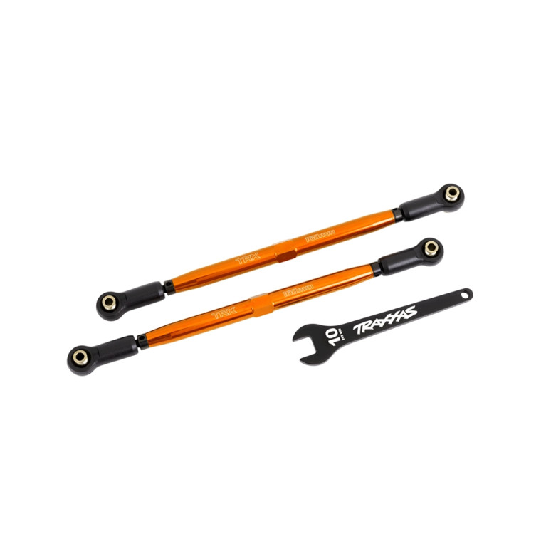 Biellettes en aluminium (x2) - Orange - TRAXXAS 7897-ORNG