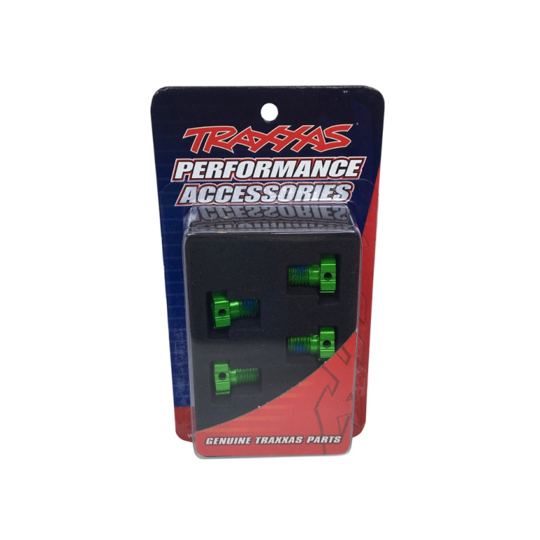 Hexagones de roues de 17 mm en aluminium - Vert - TRAXXAS 8654G