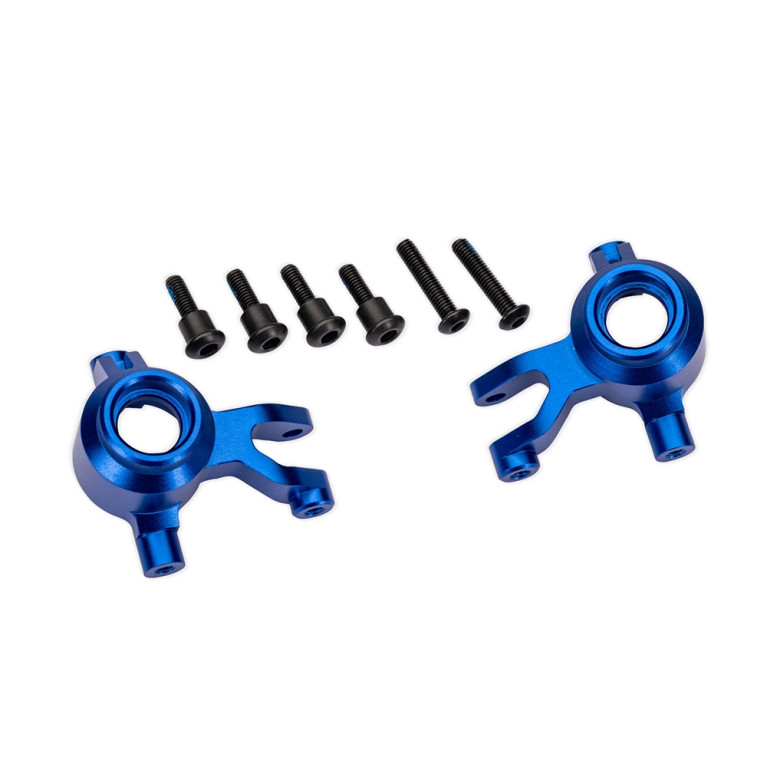 Fusées de direction en aluminium - Bleu - TRAXXAS 10734-BLUE