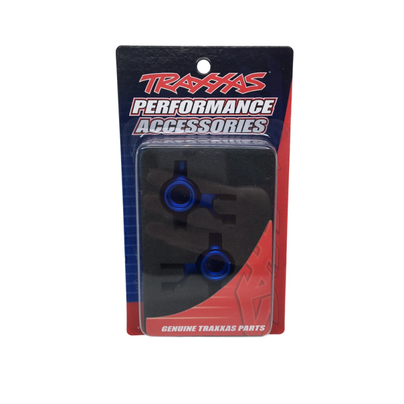 Fusées de direction en aluminium - Bleu - TRAXXAS 10734-BLUE