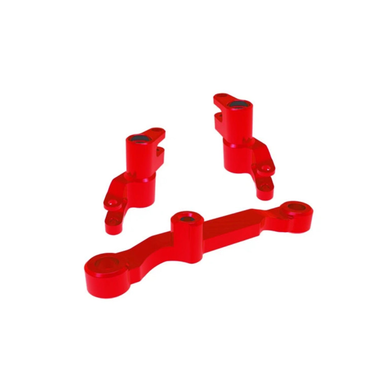 Renvoi de direction aluminium - Rouge - TRAXXAS 10743-RED