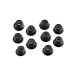 Écrous nylstop 4 mm - Noirs (x10) - TRAXXAS 8347
