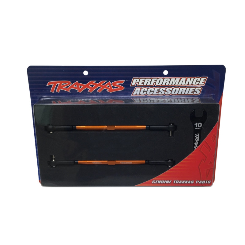 Biellettes en aluminium 157 mm (x2) - Orange - TRAXXAS 7748-ORNG