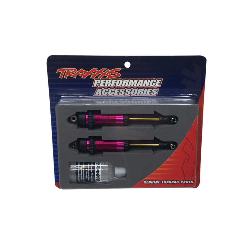 Amortisseurs GTR XX-Long aluminium rose - TRAXXAS 7462-PINK