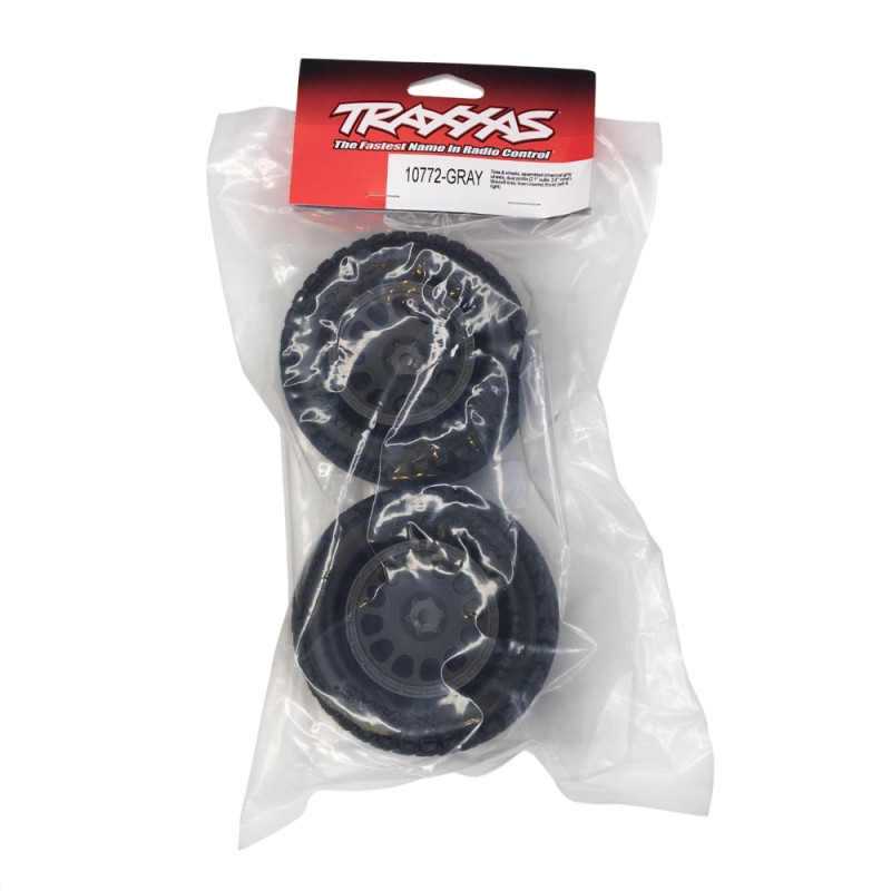 2 Roues avant Mini XRT pneus gravix - TRAXXAS 10772-GRAY