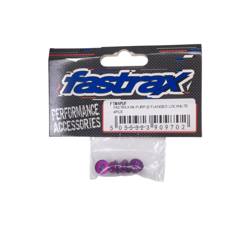 Écrous nylstop 4mm M4 - Violet - FASTRAX FTM4PUF