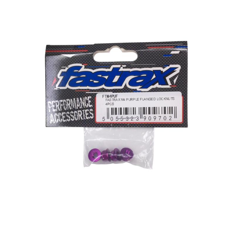 Écrous nylstop 4mm M4 - Violet - FASTRAX FTM4PUF