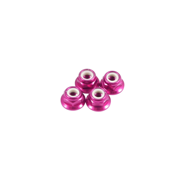 Écrous nylstop 4mm M4 - Rose - FASTRAX FTM4PF