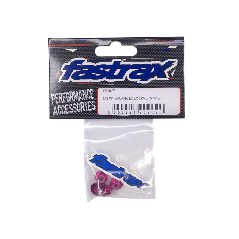 Écrous nylstop 4mm M4 - Rose - FASTRAX FTM4PF