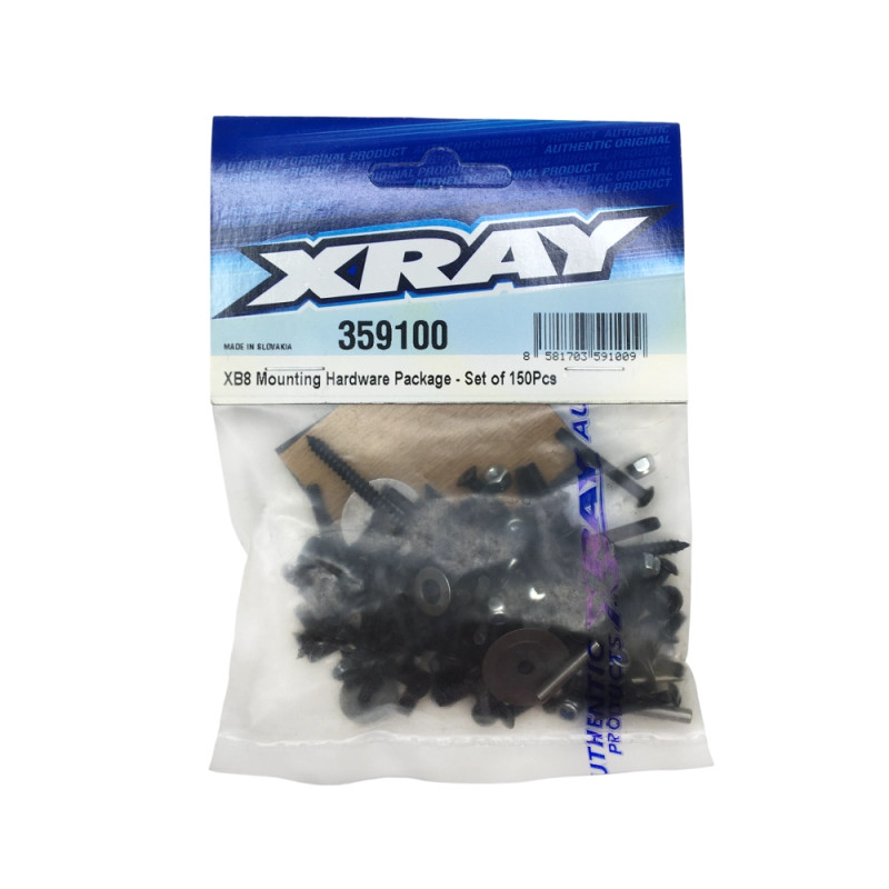 Kit visserie pour XB8 (155 pcs) - XRAY 359100