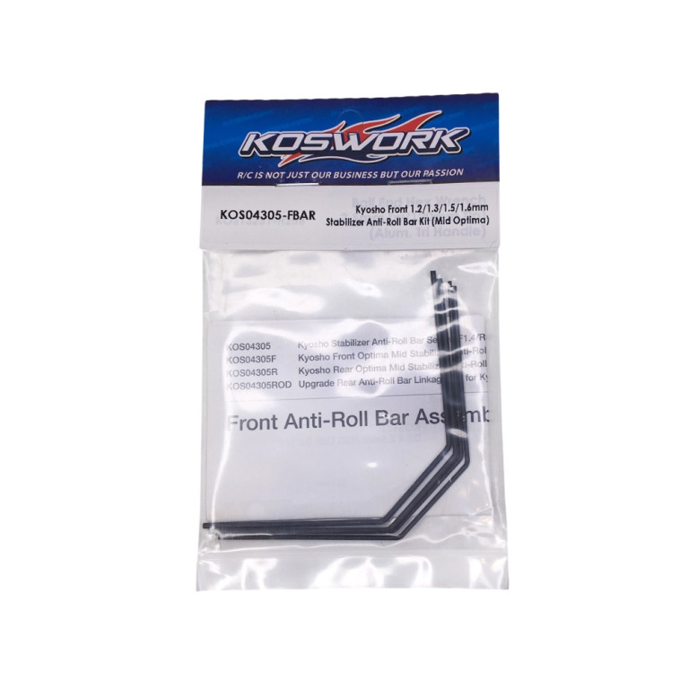 Kit de barres antiroulis avant - KOSWORK KOS04305-FBAR