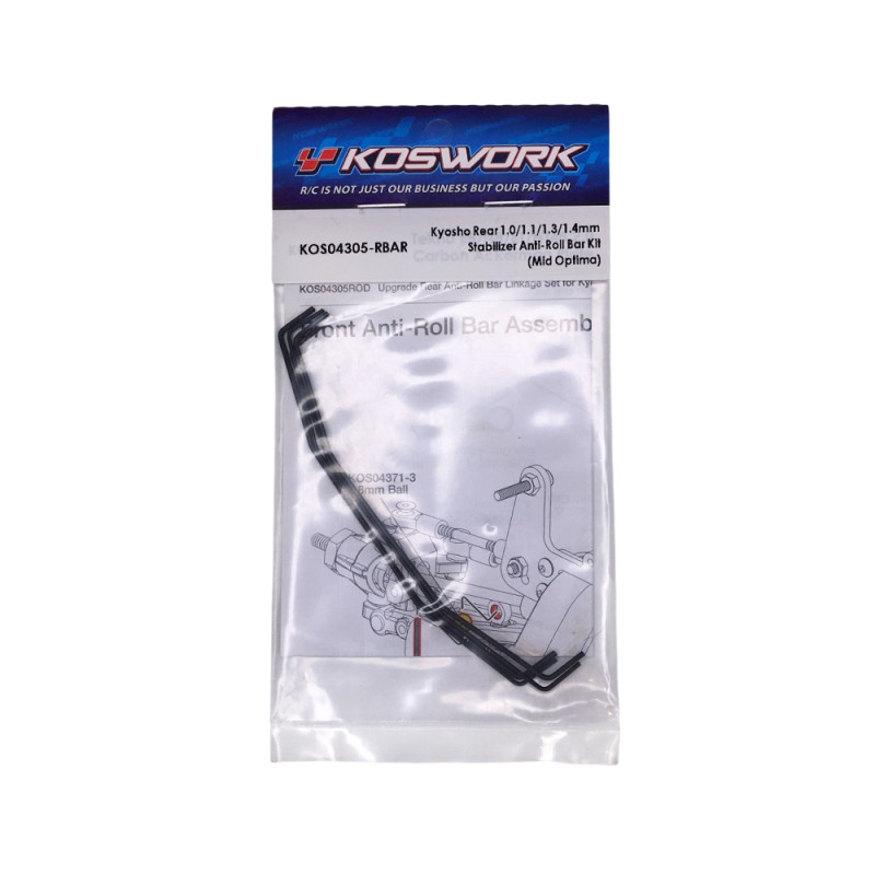 Kit de barres antiroulis arrière - KOSWORK KOS04305-RBAR