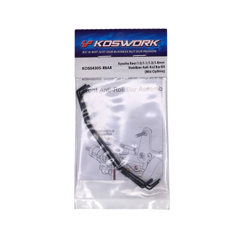 Kit de barres antiroulis arrière - KOSWORK KOS04305-RBAR
