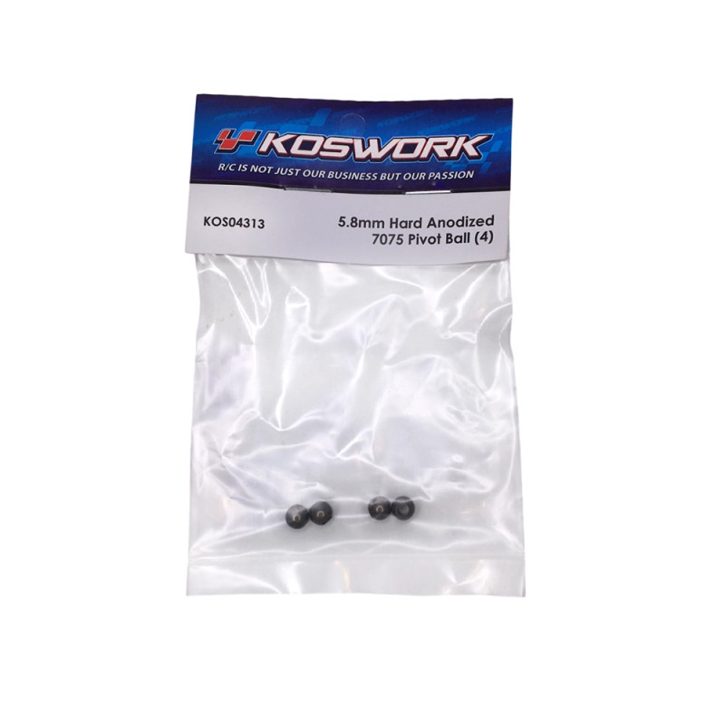 Rotule de pivot dure en aluminium - 5.8mm - KOSWORK KOS04313
