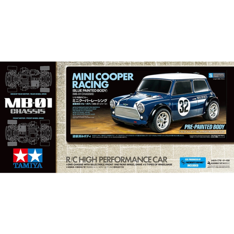 Mini Cooper Racing Pré-peinte - Châssis MB-01 - TAMIYA 47515