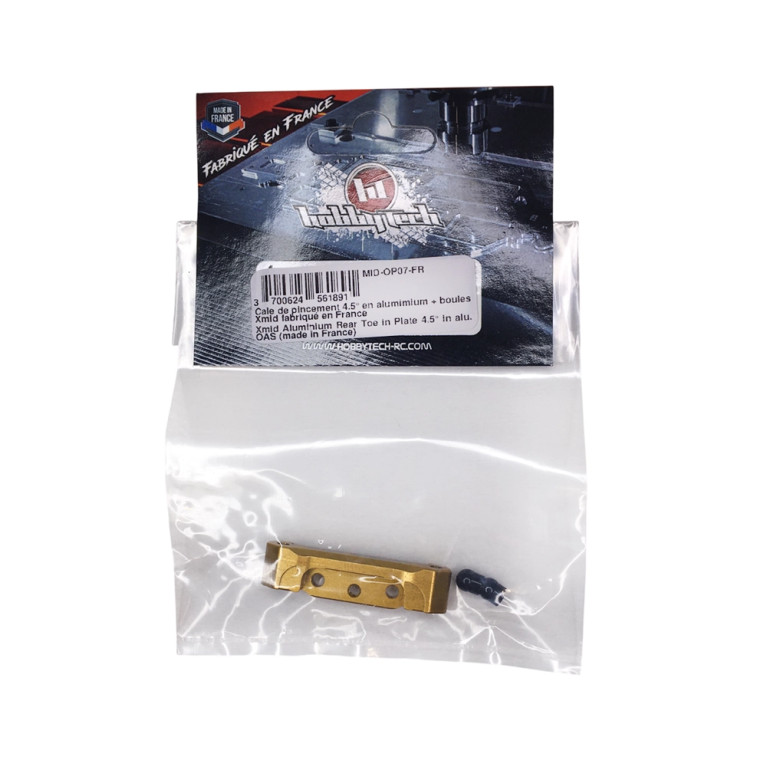 Cale de pincement 4.5° en aluminium - X-MID - HOBBYTECH MID-OP07-FR
