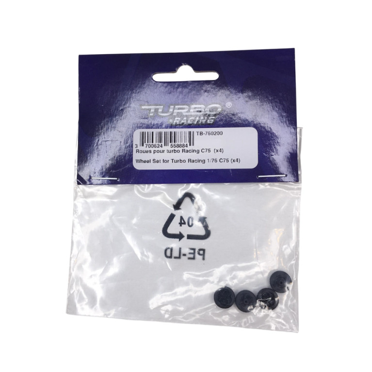 4 Roues pour C75 - 1/76 - TURBO RACING TB-760200