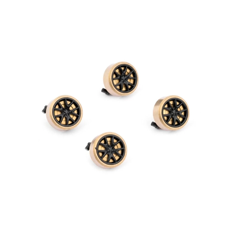 Jeu de roues avant pour C65 - 1/76 - TURBO RACING TB-760256