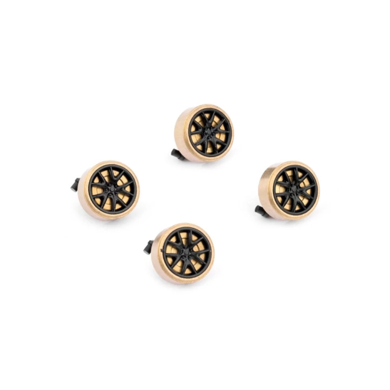 Jeu de roues avant pour C65 - 1/76 - TURBO RACING TB-760256