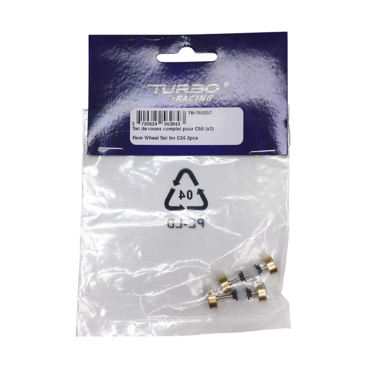 Set de roues complet pour C65 - 1/76 - TURBO RACING TB-760257