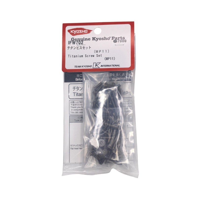 Kit de vis Titane - Inferno MP11 - KYOSHO IFW702