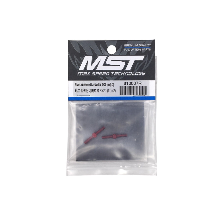 Biellette renforcé en aluminium 3x20mm - MST 810007R