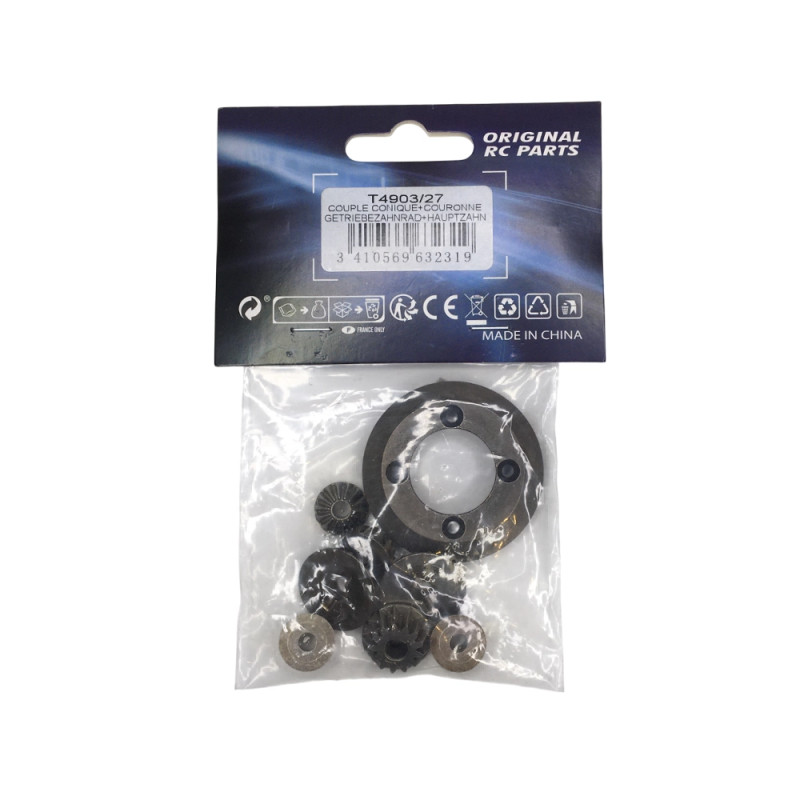 Couple conique + couronne acier - T2M T4903/27