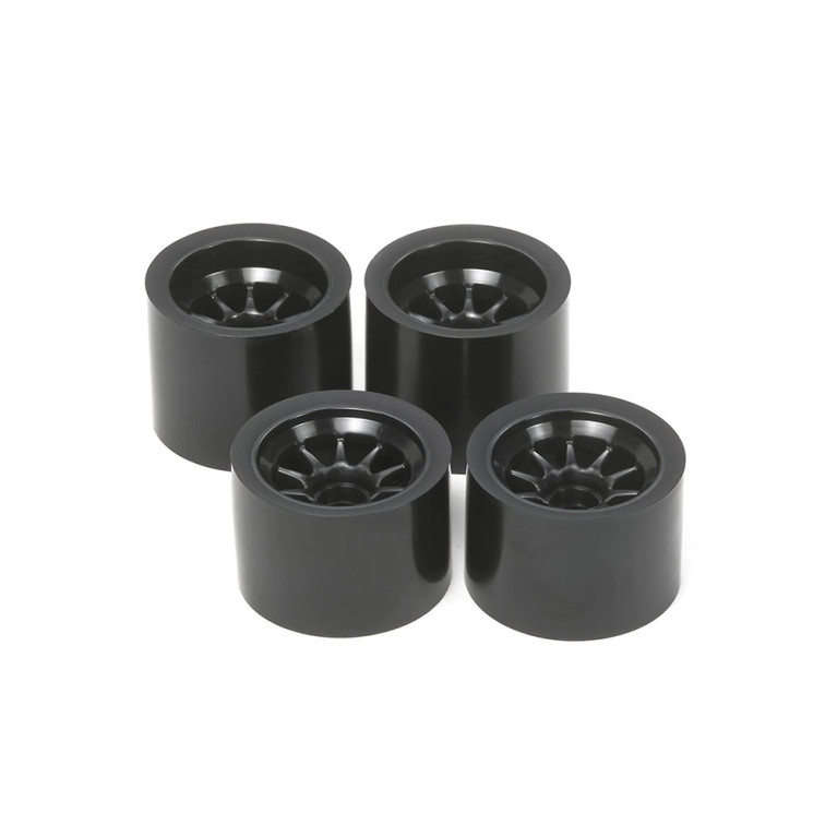 Jantes noires pour pneus en mousse - F104 - TAMIYA 51378