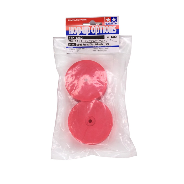 Jantes avant DB01 1/10 - Rose - TAMIYA 54282