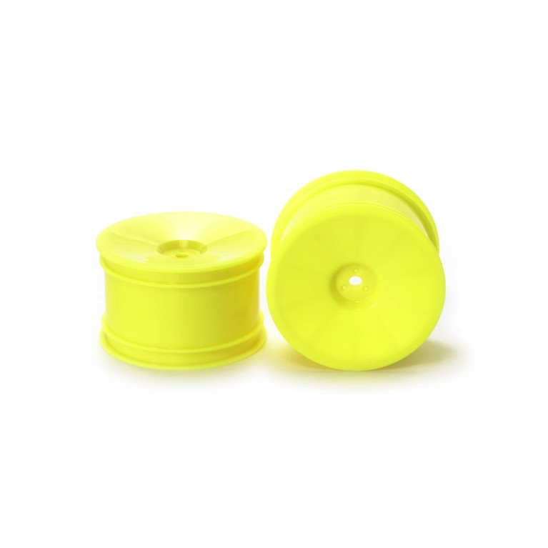 Jantes arrière pour buggy 4X4, 1/10 - Jaune - TAMIYA 54749